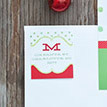 Polka Dot Printable Holiday Photo Card - Green